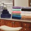 Juego de toallas de felpa altamente absorbentes de 9 piezas de algodón turco sólido 100, púrpura