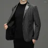 Ternos masculinos de venda terno listrado de negócios masculino casamento blazer jaqueta clássica preto patchwork casaco moda formatura vestido de festa tamanho superior 4XL-S