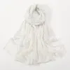 Foulards 2023 Coton Viscose Écharpe Strass Perles Châles Et Wraps Echarpe Pashmina Bufandas Musulman Hijabs Sjaal 180 80Cm