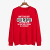 Women's top bottom don't piss off old people plush sweater for women