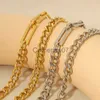 Collares pendientes SALVAJE GRATIS Cadenas de Empalme Geométricas de Moda Collares de Acero Inoxidable para Mujeres Gargantilla Punk Declaración Joyería Impermeable J230725