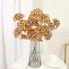 الزهور المجففة الزهور الاصطناعية الذهب Ginkgo Ginkgo Eucalyptus Rose Fay Flower Diy New New Home Christmas Decoration ترتيب زفاف R230725