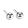 Boucles d'oreilles Ventfille 1 paire en argent Sterling 925 pour femmes fille perles de pois légers petite boule boucle d'oreille élégante en gros