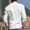 Camicie eleganti da uomo Risvolto camicia casual da uomo sportiva da sala sportiva da strada all'aperto a maniche lunghe con bottoni all'ultima moda semplice 1776 230724