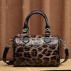 Evening Bags Fashion Leopard Women Handbags European Design Patent Leather Ladies Shoulder Female Girl Crossbody