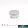 Round Small Aluminum Box Metal Tin DIY Cream Refillable Jar Tea Pot Silver Containers Storage Bottles & Jars