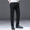 Jeans para hombre Classic Advanced Stretch Black Style Business Fashion Denim Slim Fit Jean Pantalones Hombre Marca Pantalones 230724