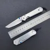 Coltello chiudibile Chris Reeve Sebenza CR Tanto Blade Fresatura CNC titanio Impugnatura mercerizzata Pocket EDC BM43 Coltelli utensili