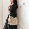 Sacs de soirée AFKOMST mode sac de messager en tissu doux plissé pour femmes étudiant Style japonais toile grande capacité et