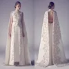 فساتين سهرة عربية Zuhair Murad عالية الرقبة ، عباءات حفلة موسيقية طويلة ، فستان سهرة رسميًا من أجل WE187C