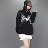 Jesienna zima unisex gotycka harajuku duża bluza zamek błoto sportowe