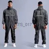 Regnrockar sammanfogat regnrock täcke hatt oljebeständig arbetssäkerhet cykling vattentät motorcykel regnrock jumpsuit capa chuva regn kostym x0724