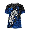 T-shirt da uomo 2023 Summer Bohemian Tribe Stampa 3D T-shirt girocollo manica corta moda casual