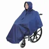 Impermeabili Impermeabili e coperte per sedie a rotelle per anziani Impermeabili con cerniera impermeabile addensati Impermeabili lunghi con cappuccio 1 pz x0724