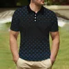 Men's Polos Summer Polo Shirt For Men Business Casual T-shirt Fashion Print Tops Street Short Sleeve Oversized Tees Shirts Mens Clothes 230724