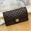 Sac de créateur CF Caviar Sacs à bandoulières Classiques Luxury Sacs de main Tote Clutch Femmes Chaîne de mode Volet à carreaux Vérifications doubles Sac à taille massive