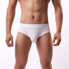 Slip Sexy Men Plus Size Cotton Big U Convex Pouch Briefs G-string Lisse Respirant Strings Seamless Underwear Gay Wear Low Rise
