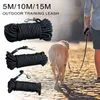 Laisse de chien en nylon Laisses pour animaux de compagnie pour petits chiens de taille moyenne Entraînement à la marche en plein air Rond Pet Leading Rope Dog Accessoires 5/10 / 15M L230620