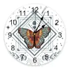 ساعات الحائط الفراشة النجمة ليف دايوند أوراق الساعة الحديثة تصميم غرفة المعيشة الديكور المطبخ صامت ديكور المنزل