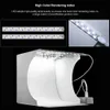 Diffuseurs de flash Puluz Photo Studio Lightbox Portable Photographie Light Box Ring Led Folding Lightbox Tent Box Kit Photo Studio Tabletop Shooting x0724 x0724