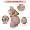 Breast Form 4-9 Months Realistic Silicone Fake Pregnant Belly Have Stretch Marks Big and Soft Cosplay Crossdresser Pregnant Belly 230724