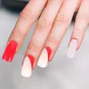 False Nails Accessories Manicure Tools French Glue On Women Nail Suppliess Mid Length Press Medium Abs Decorative Bride