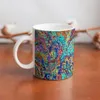 Tasses Tasse Florale Vintage Impression Colorée Mignonne Poterie Tasses Kawaii