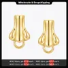 Stud Enfashion Artificial Human Nose Rings Earrings Women's Gold 3D Droping Earrings Fashion Jewelry Friends Gift Pendant E1222 230725