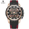 2023 ruimas relojes de cuarzo de lujo para hombre reloj de pulsera deportivo militar de lujo correa de silicona negra reloj impermeable 547219b267c