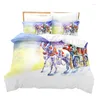 Bedding Sets Christmas Carriage Set For Bedroom Soft Bedspreads Bed Home Comefortable Duvet Cover Quilt And Pillowcase