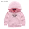 Hoodies Sweatshirts Customized Print Hoodies Kids Baby Birthday Sweatshirts Your Own Design Picture Clothing For Boy Girls DIY Pullover 230725