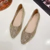 Sandaler Moraima SNC Brand Women Shoes Bling Sexy Mixed Colors Party Loafers Girls White Gold Flats Wedding Bride 230417