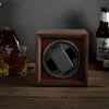 Watch Boxes Cases Winder Watch Box Houten Verticale Automatische Mechanische Watch Winder Elektrische Tafel Box 3 Versnellingen Pas Horlogekast Gift Show 230724