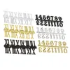 Wall Clocks 6 Pcs Rome Roman Numeral Clock Replacement Parts DIY Number Letter Accessories Plastic