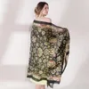 Bufandas Mujeres Summer Silk Shawl Lady Wrap Soft Europe Diseñador Beach Bandanna Foulard Muffler Pareo