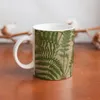 Mugs Vintage Spaper Mug Fern Leaves Print Porcelain Espresso Wholesale Modern Cups