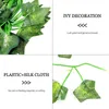 Decorative Flowers 12 Packs Of Artificial Ivy Leaf Plant Vine Hanging Wreath Home Garden Office Green