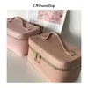 Cosmetic Bags Cases Ladies Saffiano Split Leather Travel Toiletry Case Bag Portable Hanging Makeup Organizer Box Dopp Kit For Women 230725