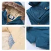 Down Coat Baby Girl Denim Jacket Plus Fur Warm Toddler Children Winter Cotton Padded Clothes Thickened Cotton Padded Coat JYF HKD230725