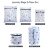 Laundry Bags Mosodo Thick In Washing Machine Net Underwear Bra Mesh Bag Not Deformed 5 Pieces Set Printing Bust Wash 230725