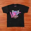 Designer modekläder hiphop tees tshirts unga thug stjärna samma sp5der 555555 rosa tee örn kort ärm t-shirt egex