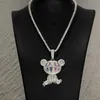 Anpassade personliga smycken Pendant S925 Silver VVS Moissanite Diamond Hip Hop Pendant för halsbandskedja