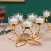 Altre forniture per feste per eventi Portacandele mentali per romantiche cene a lume di candela Puntelli Modern Table Decoration Camera da letto in stile retrò 230725