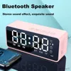 Портативные динамики беспроводной динамик Bluetooth с FM Mini Card зеркальный сигнал будильник