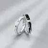 Trouwringen 2 stks/sets Zirkoon Hart Bijpassende Paar Set Forever Endless Love Ring Voor Vrouwen Mannen Charm Valentijnsdag sieraden