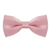 Bow Ties Bowtie For Men Candy Solid Color Watermelon Red Peach Rose White Fjäril