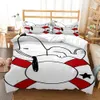 Mignon de dessin animé chiot doux et confortable et confortable ensemble de literie de couette personnalisable pour les enfants cover de courtepointe de luxe L230704