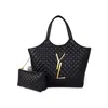 Luxury Womens Big Shoulder Bag Fashion Tygväskor med liten handväska Big Gold Buckle Chain Ladies Zipper Luxurys Handväskor 2 färger