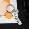 Drive Safe Potrzebuję cię tutaj ze mną metalowe liste breloyan love You Key Ring Round wisiorek urodzinowe Chritsmas Prezent Ojca