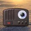 Portable Speakers Retro Radio- Portable Speaker Classic Vintage Style Mini Size Bluetooth Speaker with FM Radio(Wood Color) R230725